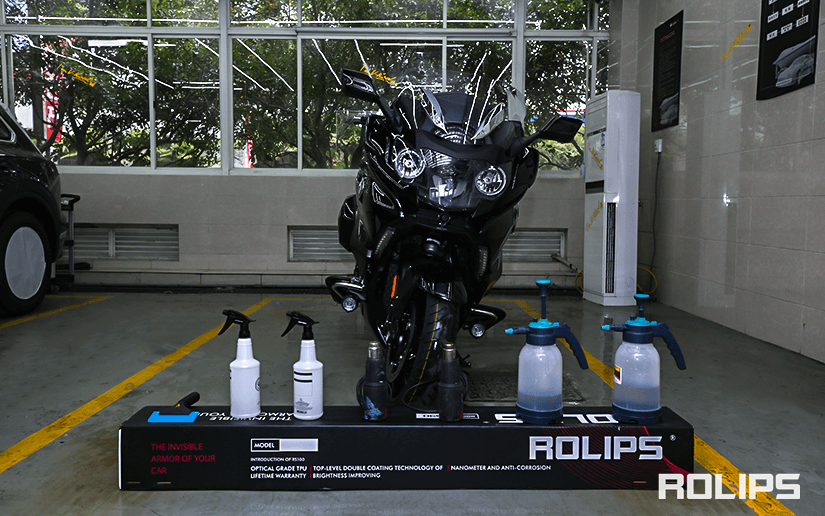 宝马K1600B （摩托车）施工ROLIPS隐形车衣